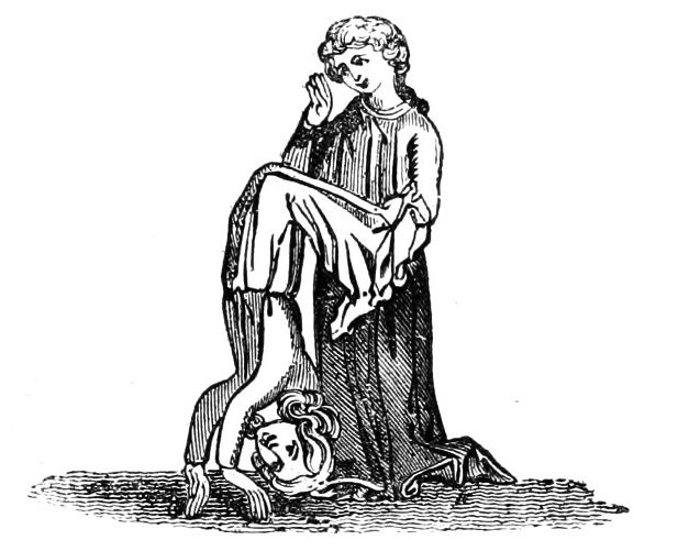 Herodias Tumbling with her Servant