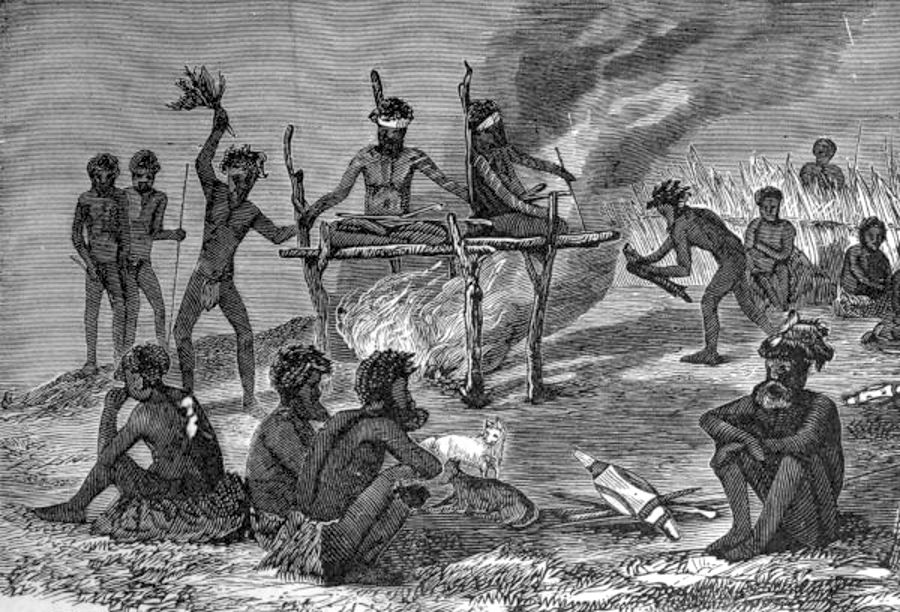Australian Natives Burning their Dead.jpg