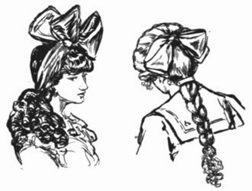 Which arrangement of hair and bow do you think most appropriate for school wear.jpg