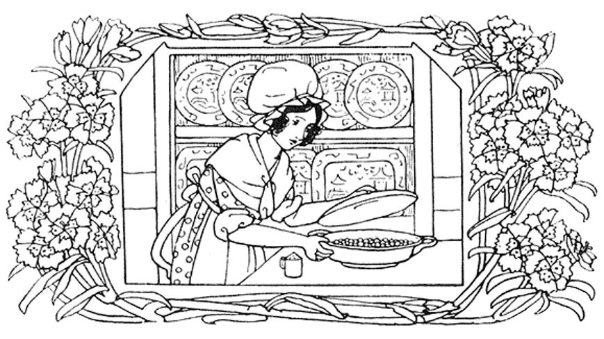 Lady preparing food