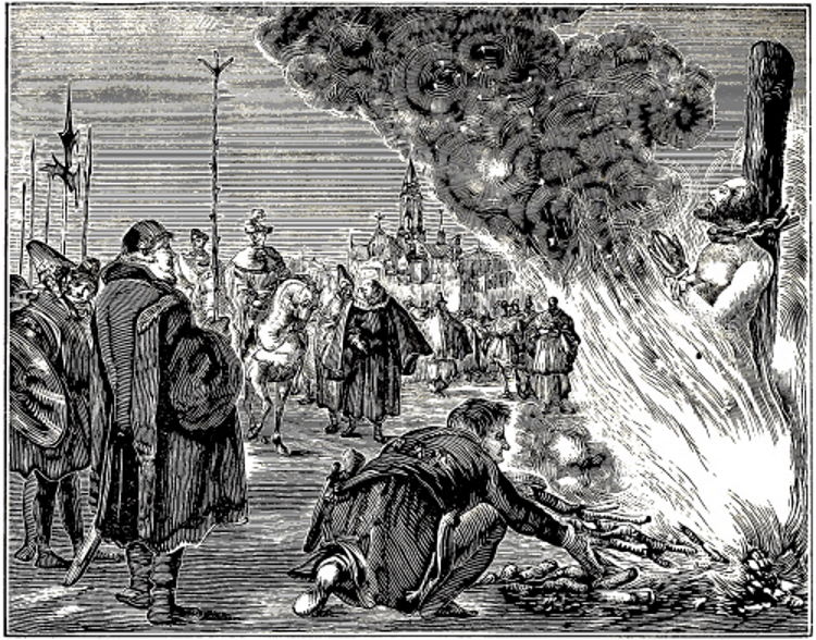Clement of Scotland burned by the Romanists.jpg