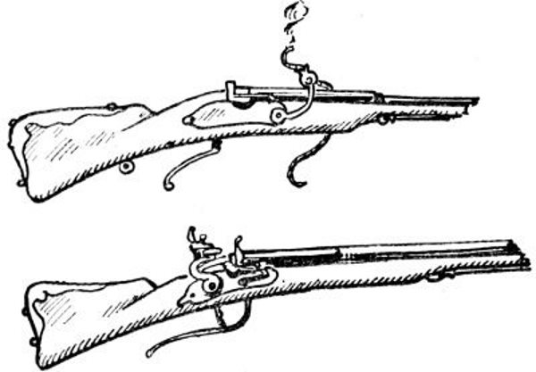 A Matchlock and a Firelock, or Fusil (17th Century).jpg