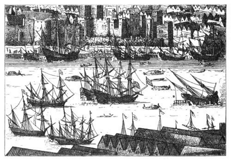 Shipping in the Thames, circa 1660.jpg