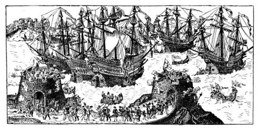 The Embarkation of Henry VIII. from Dover, 1520.jpg