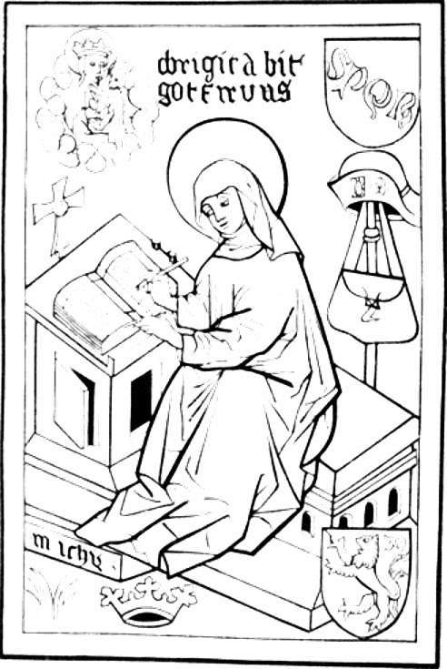 St. Bridget, from an old cut in the possession of Earl Spencer.jpg