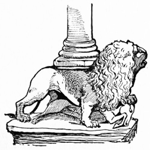 Lion, supporting the pillar of the Pulpit, St. Mark’s