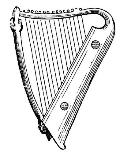 Fifteen-stringed Harp of the Twelfth Century.jpg